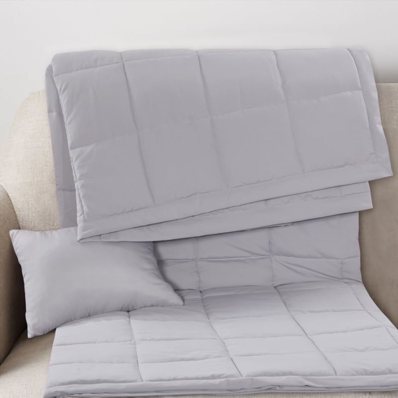 Mainstays Down Alternative Bed Blanket Full/Queen Silver - Soft & Warm