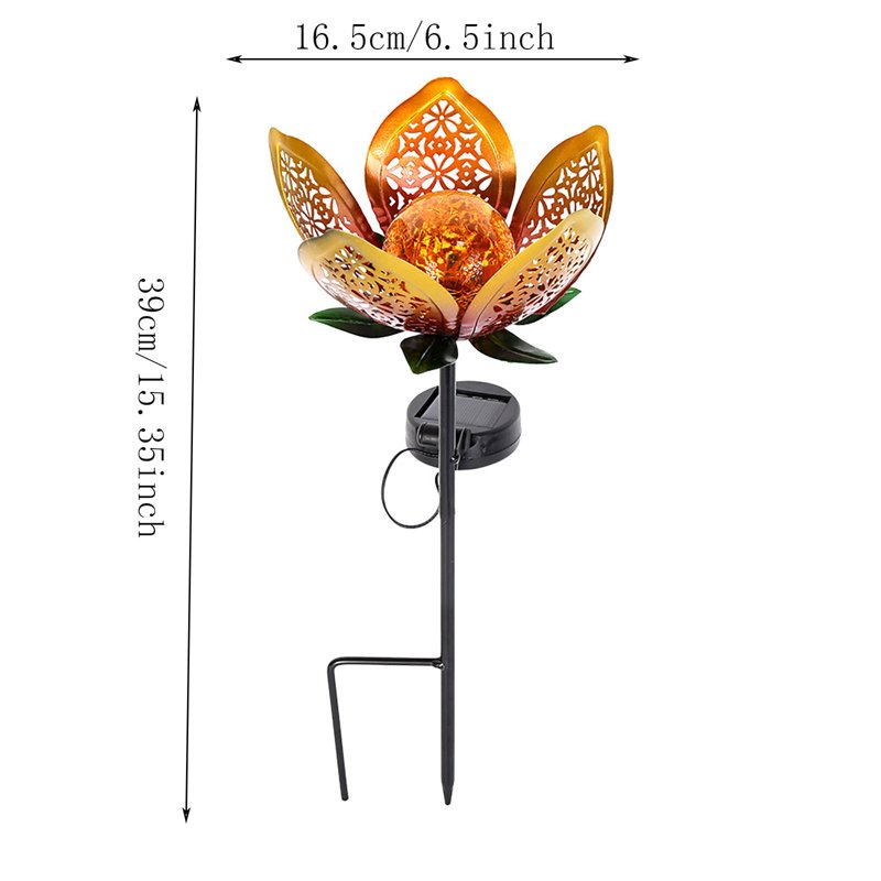 Solar Garden Lights I - Metal Waterproof Outdoor Stake Decorative LED Light