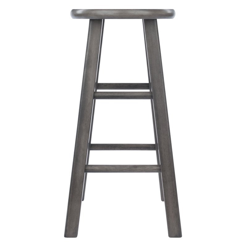 24" Counter Stool - Rustic Gray Finish, Ivy Collection