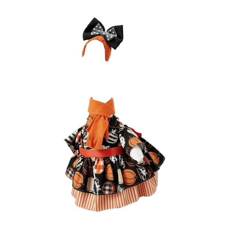 Halloween Pumpkin Dress for Lawn Geese - Fall Yard Decor I