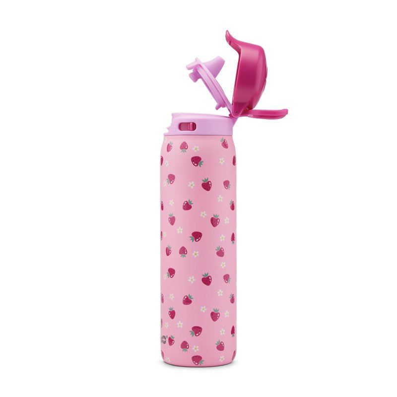 22oz Stainless Steel QuickFill Water Bottle - Berry Cute