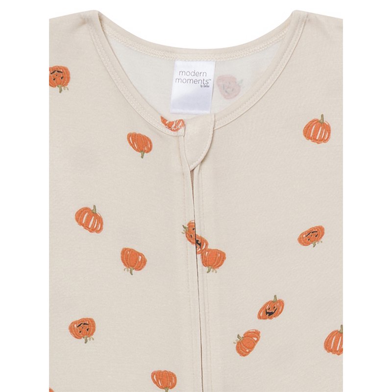 Baby Halloween Footless Pajamas - Neutral Fall Sleepwear for 3T Oat Variation