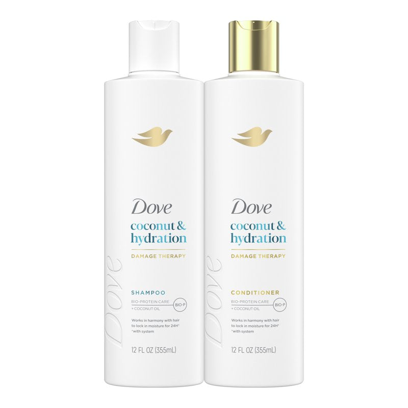 Dove Coconut & Hydration Shampoo & Conditioner Set - 12 oz