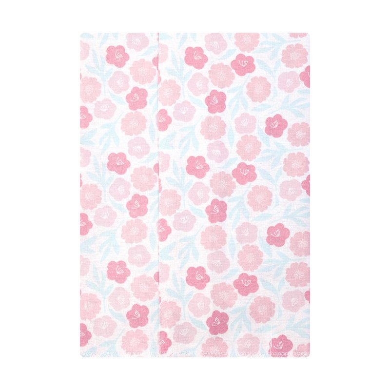 Flannel Burp Cloths for Baby - Pink Daisies 7-Pack, One Size