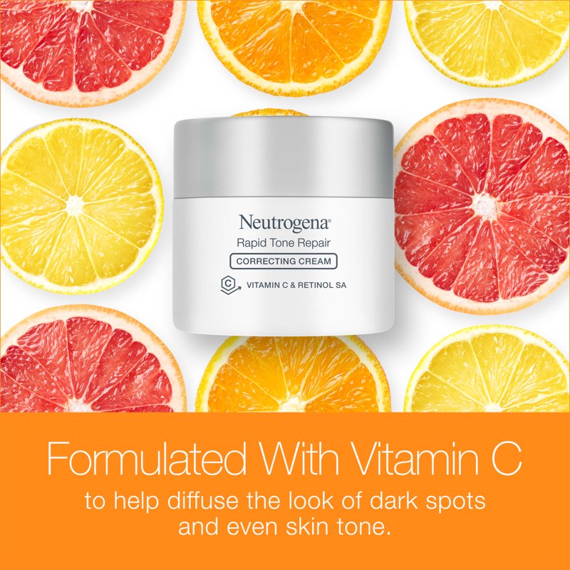 Retinol and Vitamin C Face Cream for Dark Spots and Anti-Aging, 1.7 oz
