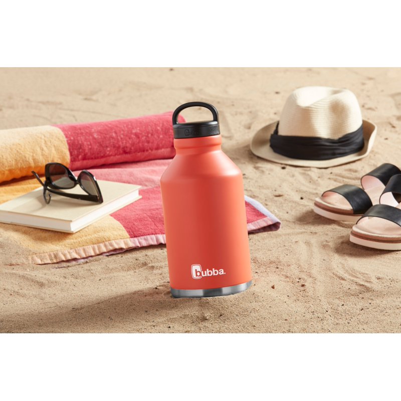 Stainless Steel Growler Water Bottle - 64 oz, Pink Sorbet