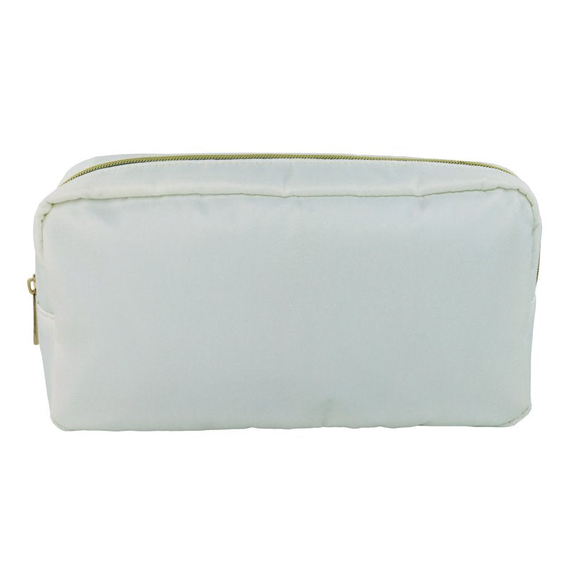 Medium Customizable Nylon Storage Bag with Gold Zipper - Multiple Colors