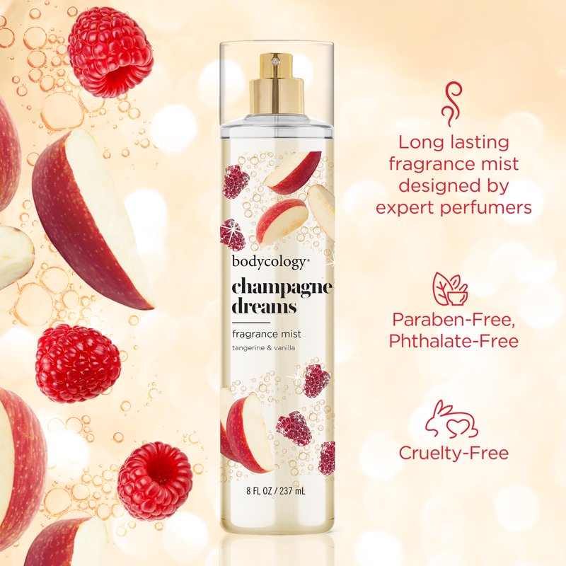 Champagne Dreams Fragrance Body Mist - Long-Lasting Scent, 8 fl oz