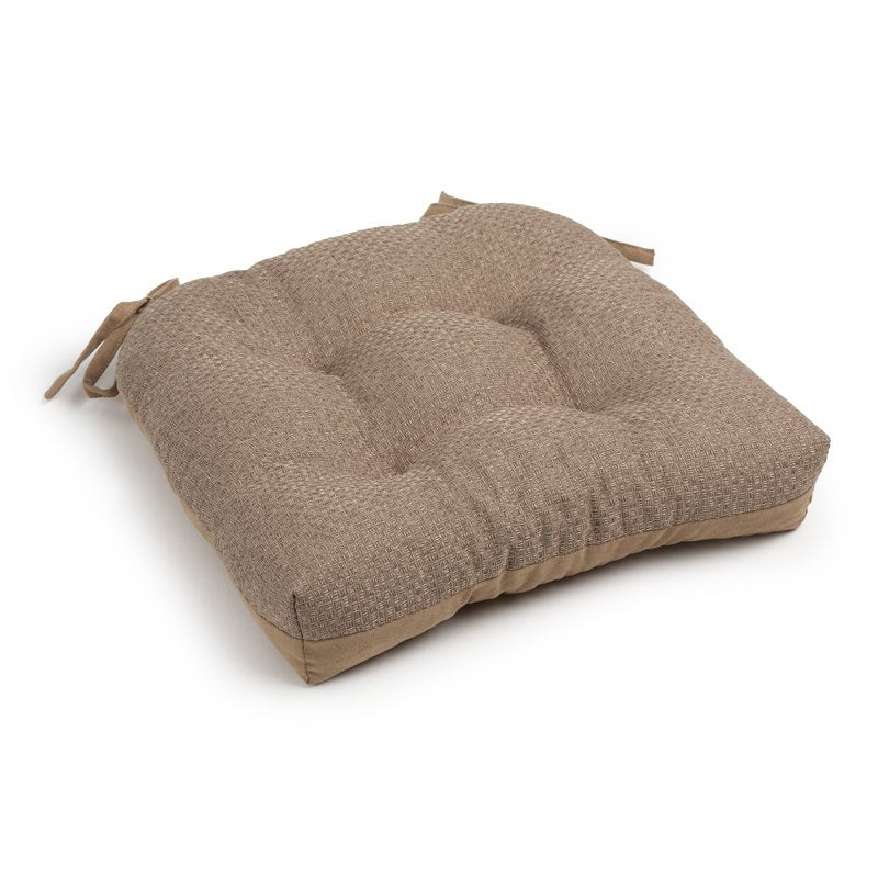 Shredded Memory Foam Chair Cushion - Tan, 16" x 14.5", 2 Pack