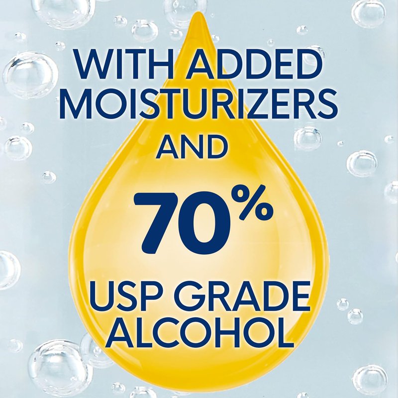 Advanced Hand Sanitizer Gel with Pump - Moisturizing & Alcohol