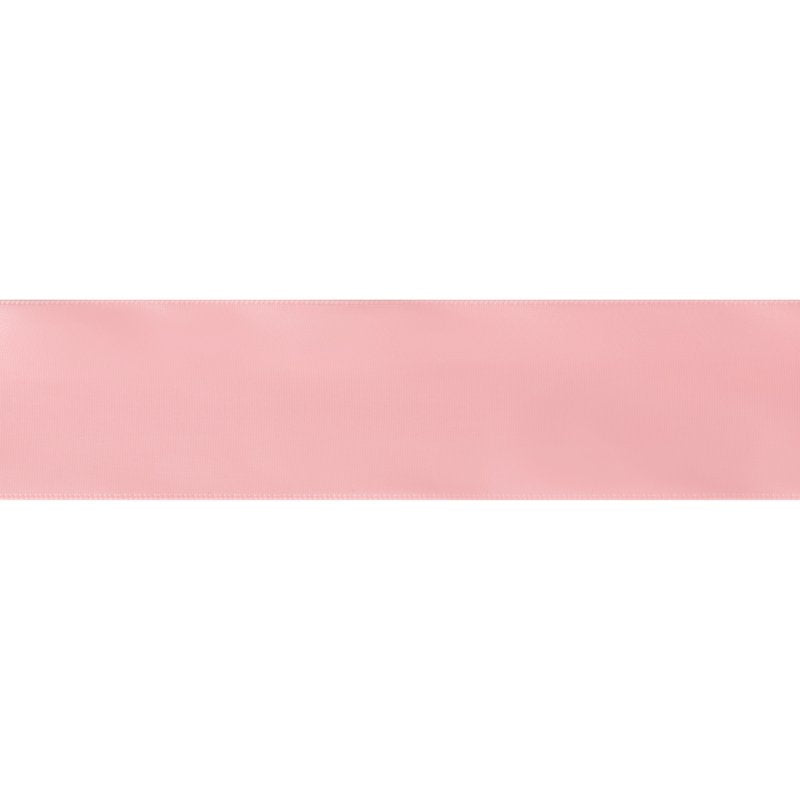 (2 Pack) Light Pink Satin Ribbon - 1.5 Inch Double Face Polyester Craft Trim