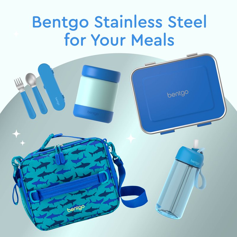 Kids Stainless Steel Insulated Food Jar - Blue - Leak Proof