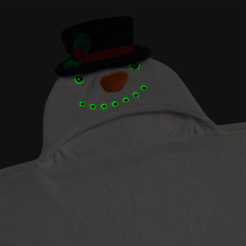 Your Zone Hooded Throw Blanket - Snowman, White Snowman, 40x50 Kids Cozy Blanket