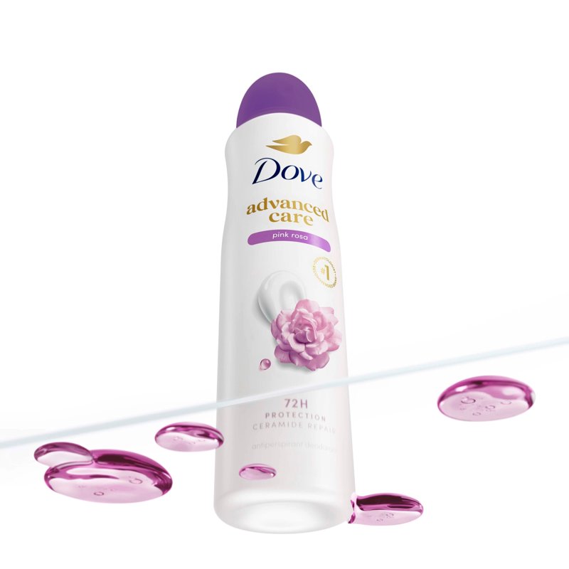 Dove Advanced Care Pink Rosa Antiperspirant Deodorant Spray - 3.8 oz