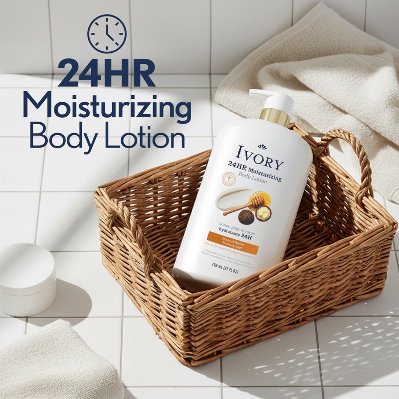 24-Hour Moisturizing Hand & Body Lotion with Shea Butter Blend - 27 fl oz