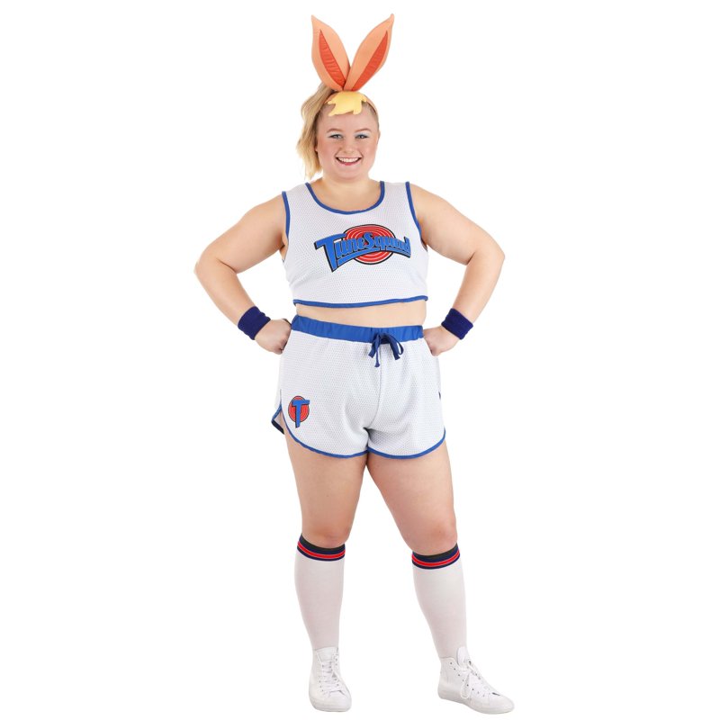 Plus Size Space Jam Lola Bunny Costume for Women 3X - Jumpsuit & Accessories