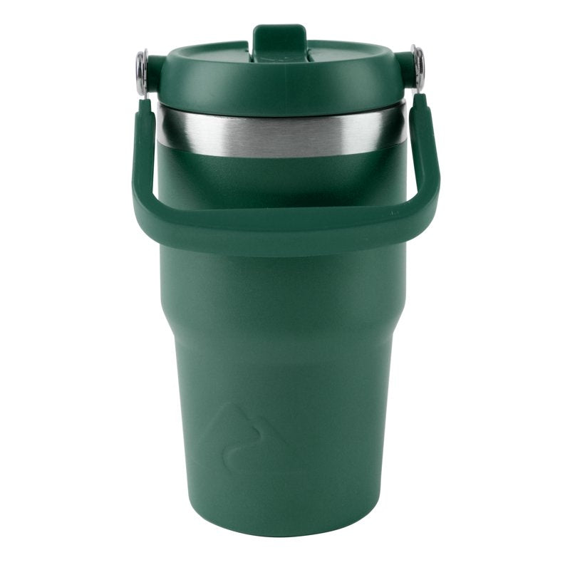 18oz Vacuum-Insulated Stainless Steel Tumbler with Swivel Handle - Dark Green