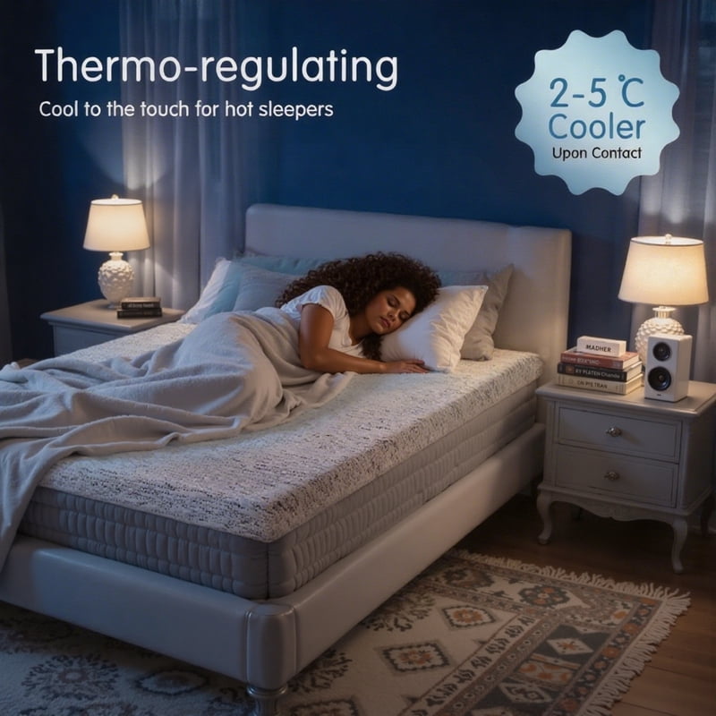 King Gel Memory Foam Mattress Topper 4 Inch with Cooling Cover - Plush, Non-Slip