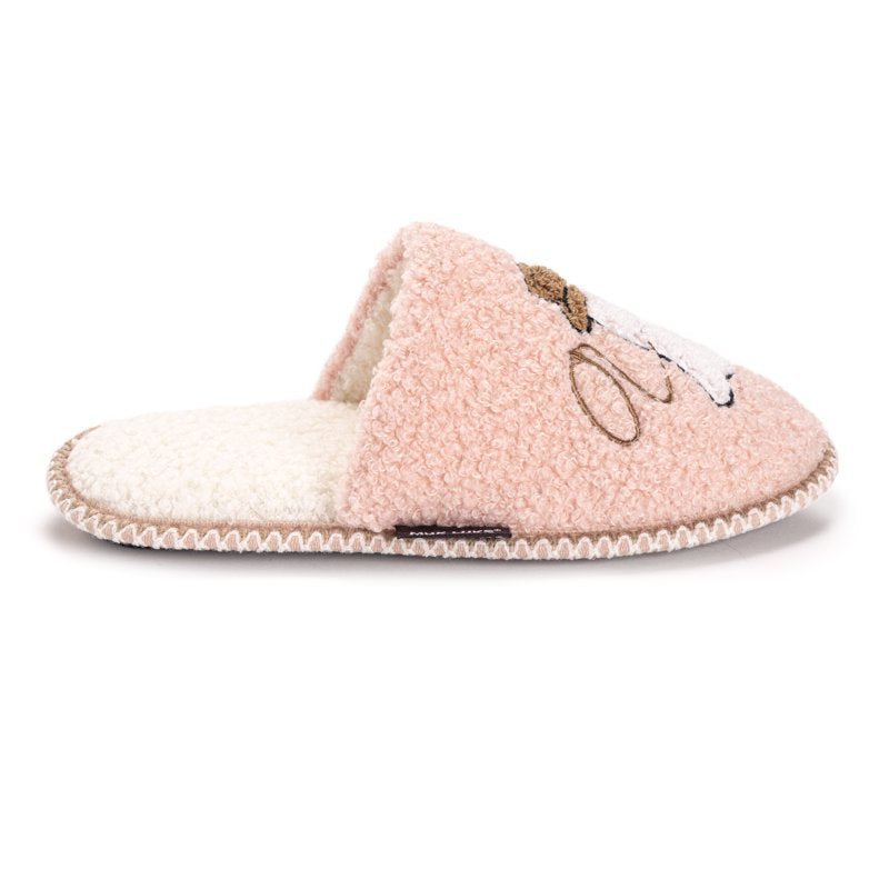 MUK LUKS Women's Punch Needle Slippers Cowgirl Ghost S (5-6) Fall Halloween Novelty