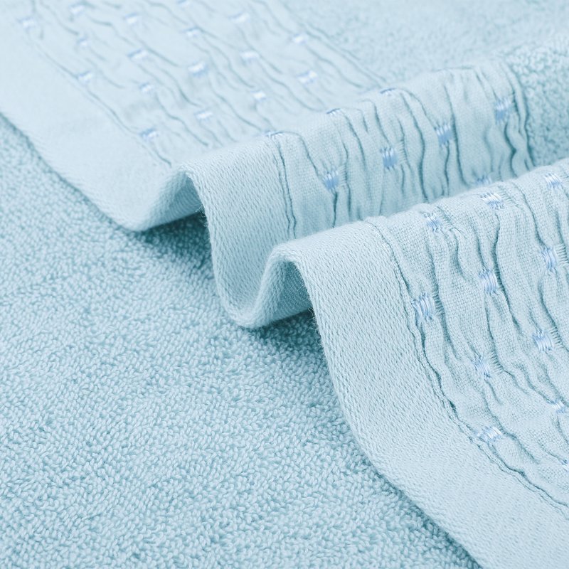 Cotton Embroidery Hand Towels Set - Blue, 1 Piece Bathroom & Kitchen