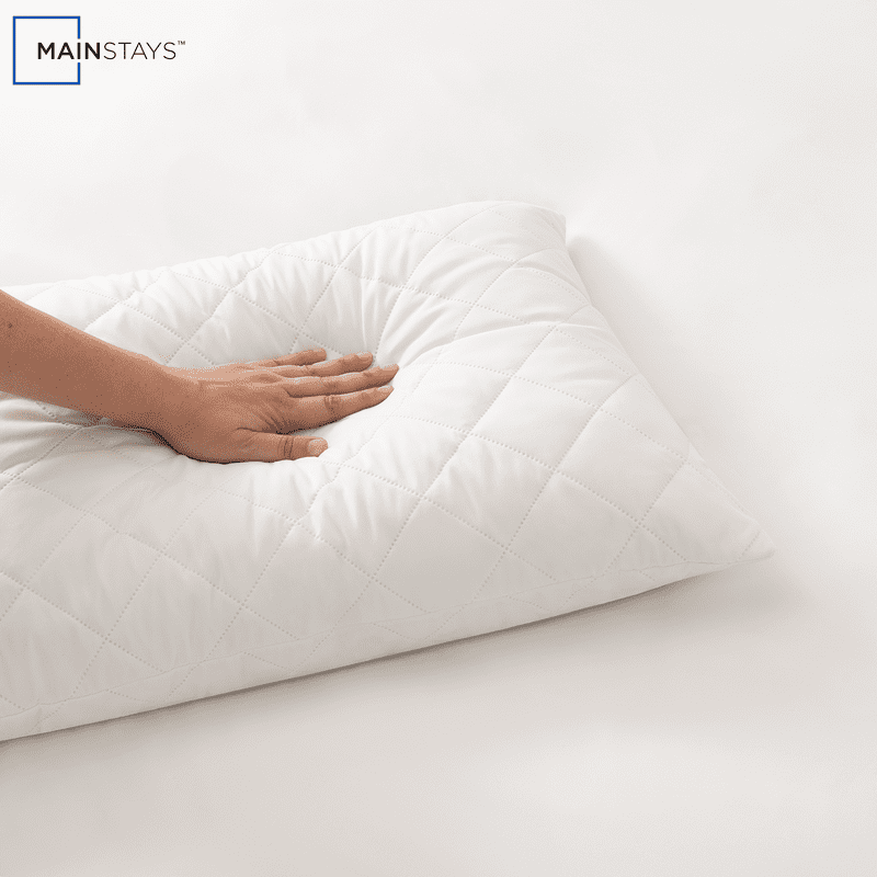 Mainstays Memory Foam Cluster Bed Pillow - Single, Standard/Queen