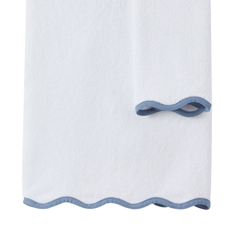 Blue Cotton Hand and Bath Towel Set - Whitney Collection, 2-Piece
