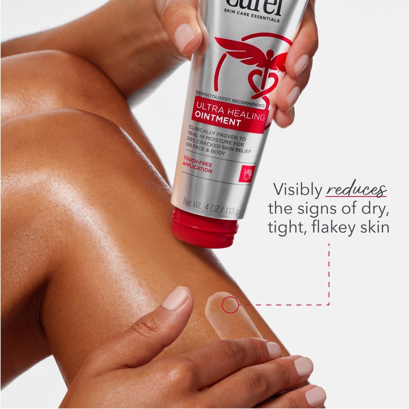 Curel Ultra Healing Ointment with Touch Free Applicator, Body and