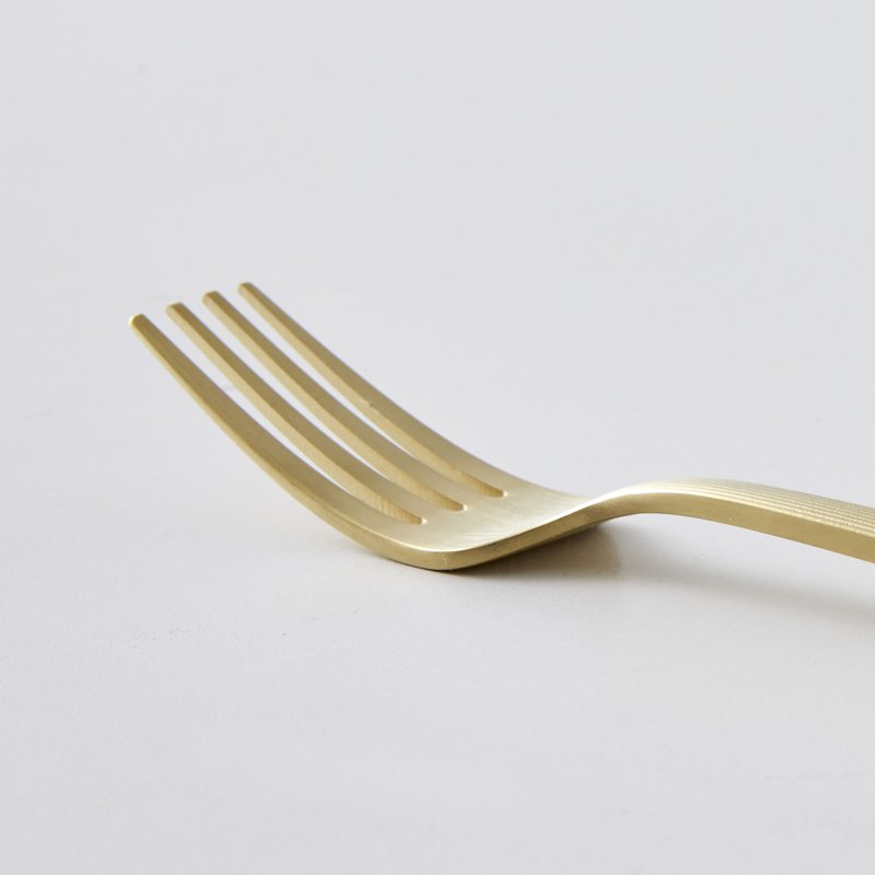 River Gold Stainless Steel Dinner Fork - Elegant Design