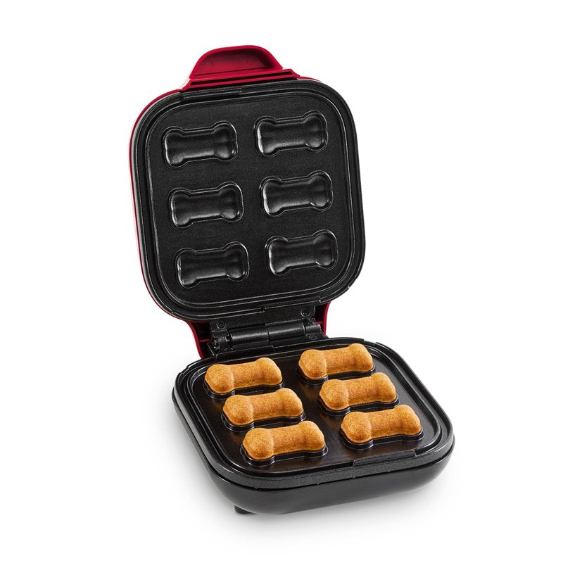 Dog Treat Maker - Makes 6 Bone-Shaped Treats - Nonstick Kitchen Appliance