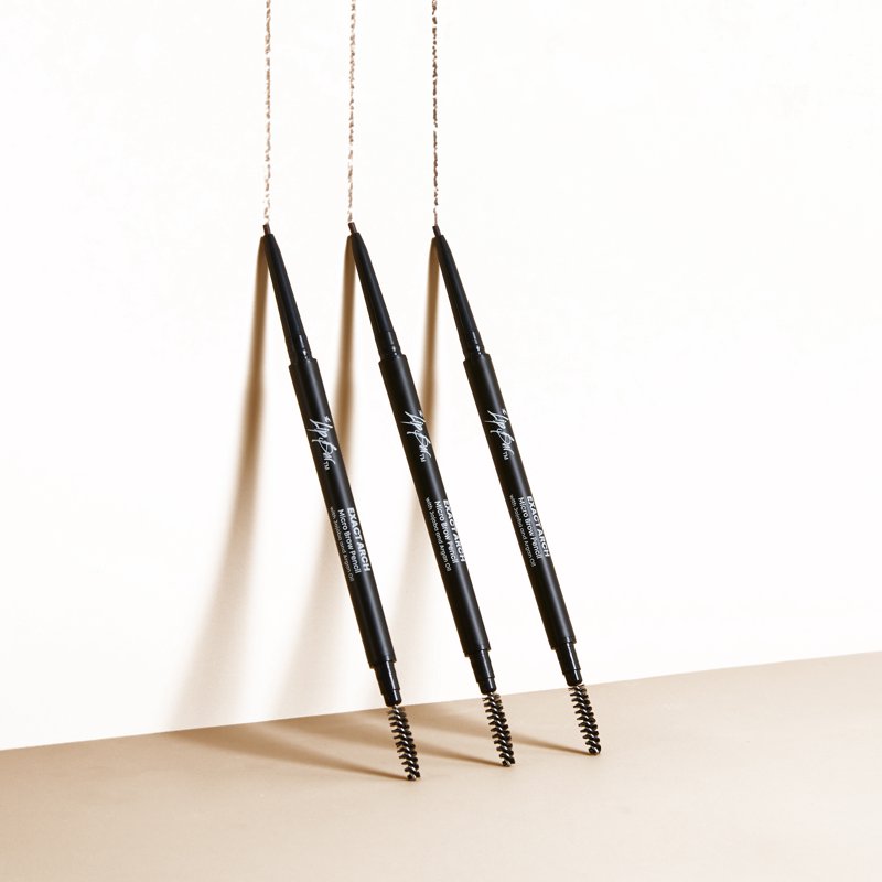 Micro Brow Pencil with Spoolie Brush - Dark Brown, Vegan & Cruelty-Free