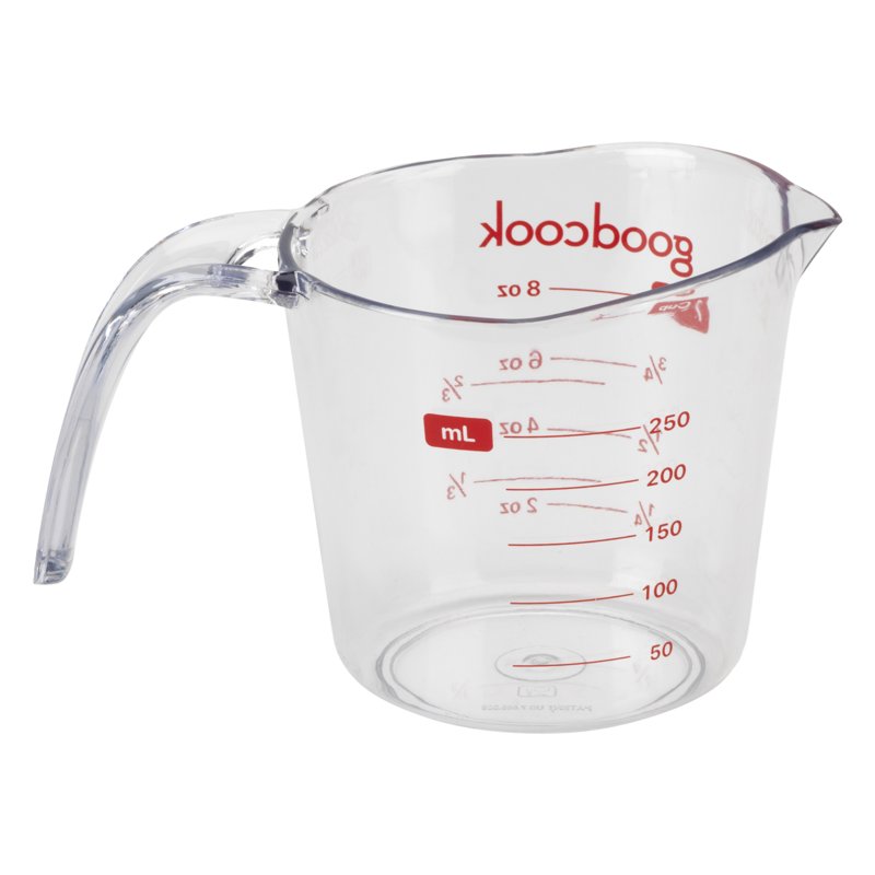 1-Cup Clear Liquid Measuring Cup - Easy-to-Read Measurements