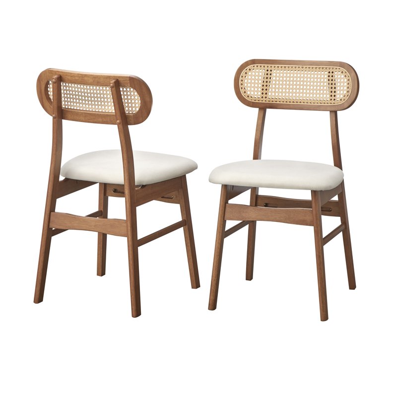 Mid-Century Modern 5-Piece Indoor Dining Set - Light Walnut