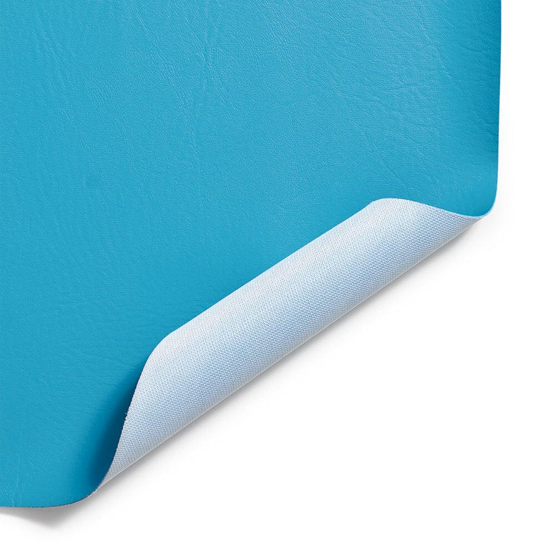 Vinyl Faux Leather Fabric - 54 Inch Turquoise Craft Material by the Yard