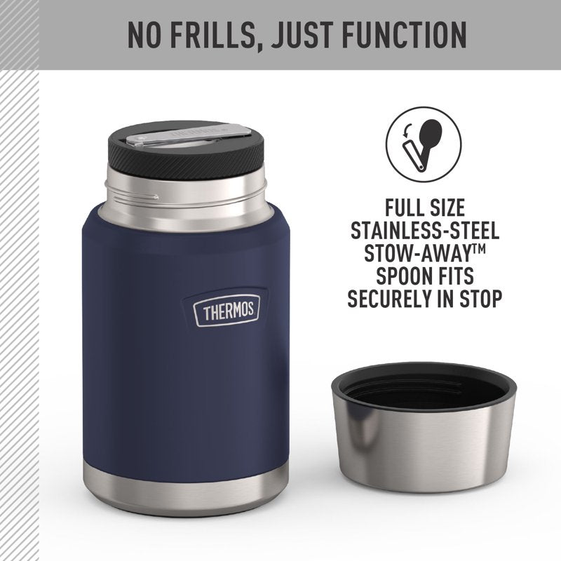 24oz Insulated Food Jar with Spoon - Mystical Navy