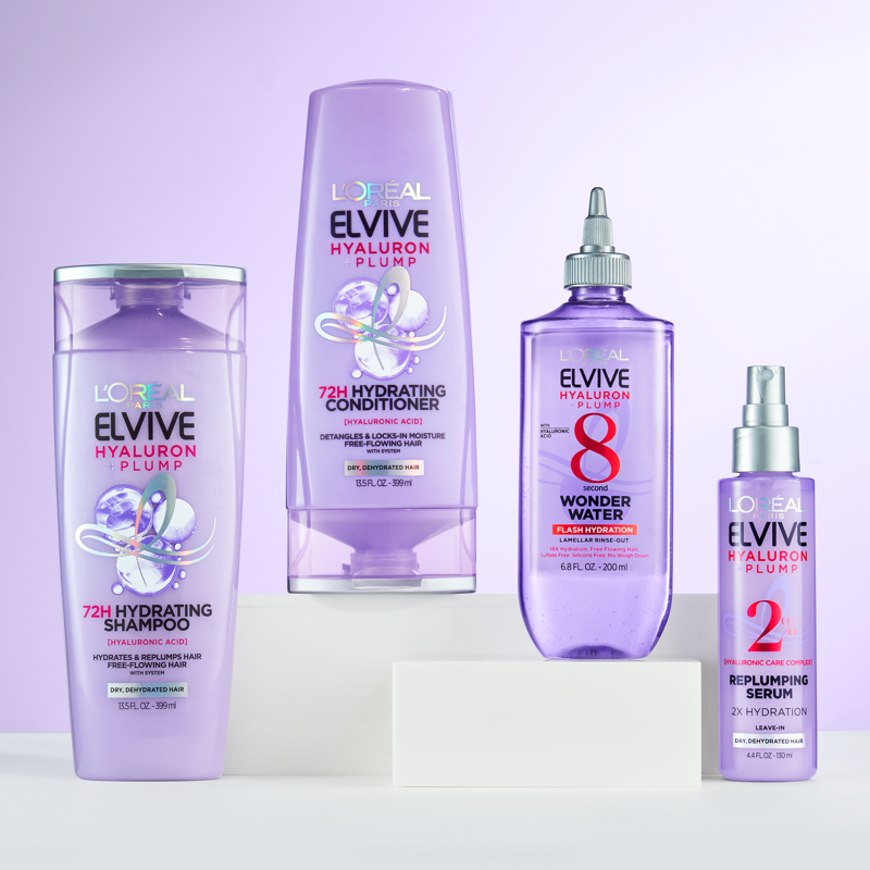 Hyaluronic Acid Hydrating Hair Care Set: Shampoo, Conditioner & Wonder Water