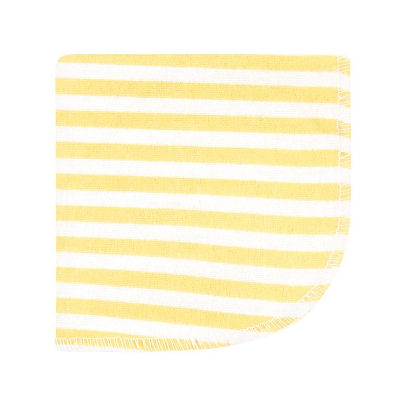 Baby Washcloths 10-Pack - Soft Cotton-Poly Flannel for Feeding & Bath