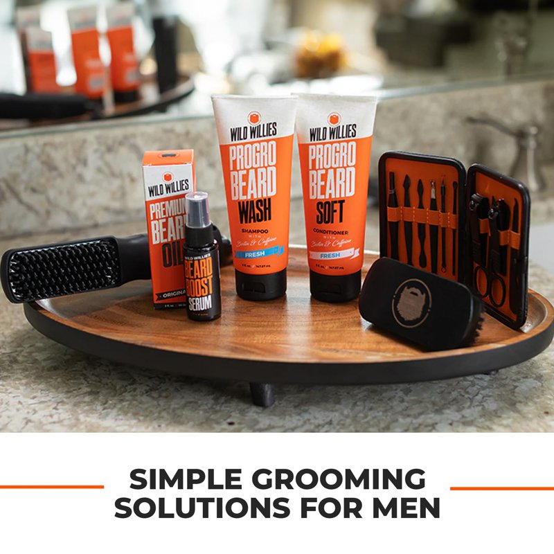 Beard Straightener 2-in-1 Ionic Styling Brush for Men