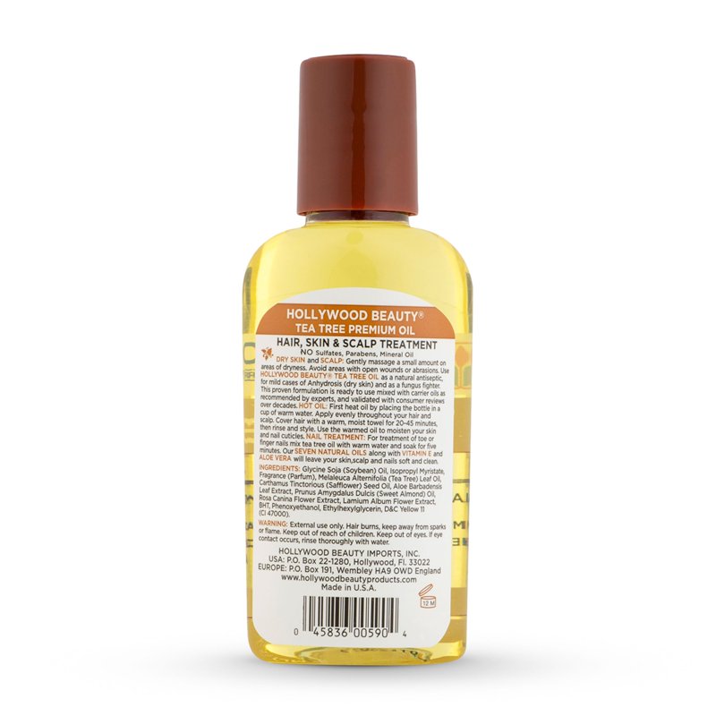 Tea Tree Oil Scalp and Skin Treatment with Vitamin E & Aloe Vera, 2 oz