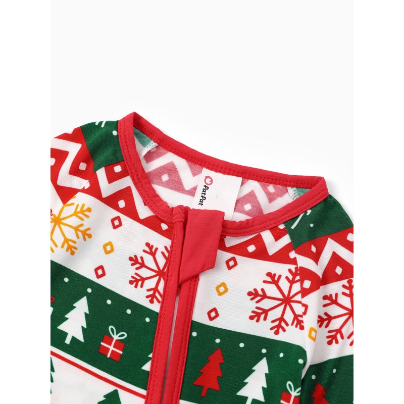 Baby Christmas Pajamas Footless Sleeper - Red 0-3 Months Variation 13#Red-Christmas