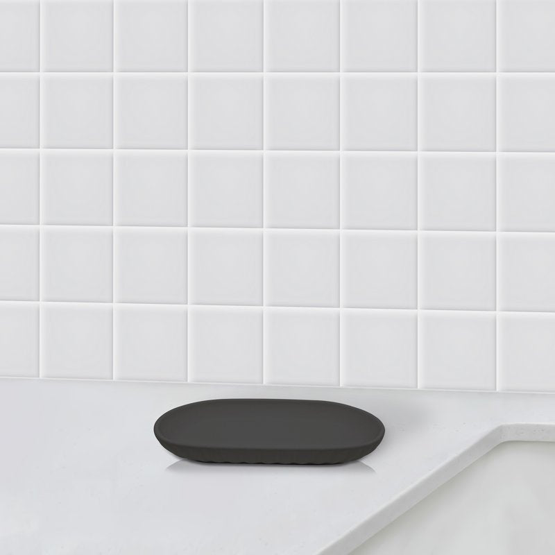 Bathroom Tray Dark Gray - Modern Organizer for Vanity & Bathroom Essentials