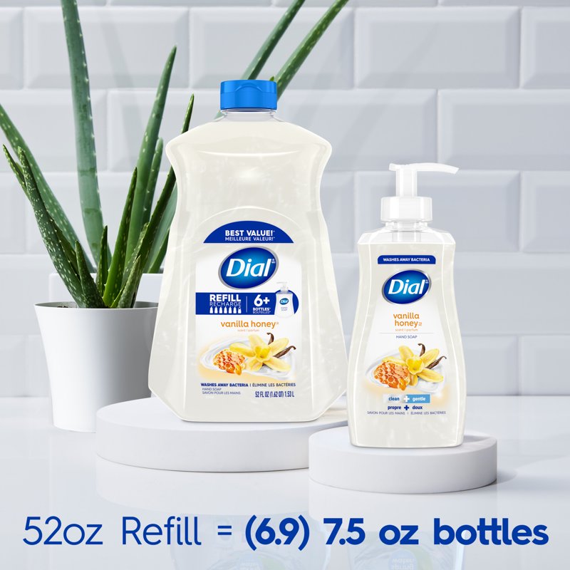 Clean + Gentle Liquid Hand Soap Refill, Vanilla & Honey, 52 oz