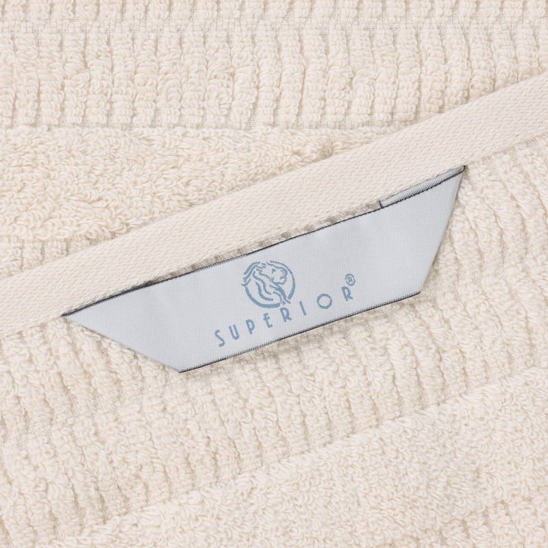 Ivory 9-Piece Cotton & Viscose Blend Towel Set - Soft, Quick Dry Bathroom Towels