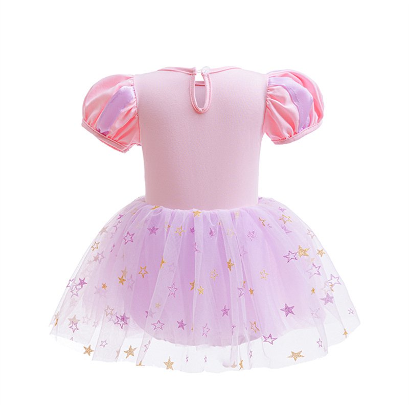 Purple Princess Baby Girl Dress Up Clothes Romper Set with Headband - 18-24 Months