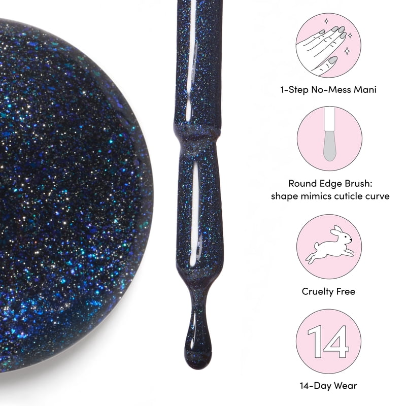 One Gel Magnetic Nail Polish - Blu, 10ml | Long-Lasting Magnetic Effects