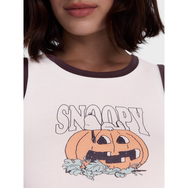 Peanuts Snoopy Ghost Stories Sleep Tank Top for Women - Plus Size 3X Variation