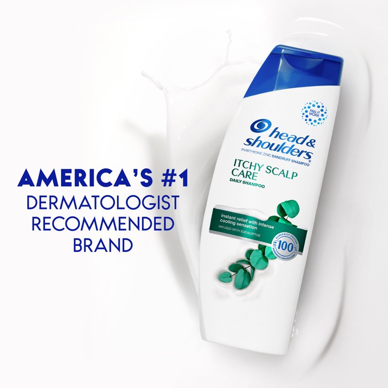Itchy Scalp Care Dandruff Shampoo, Zinc Pyrithione Formula, 12.5 fl oz
