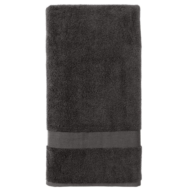 (2 Pack) Cotton Bath Sheets - Soft, Absorbent & Fade-Resistant - Grey Shadow
