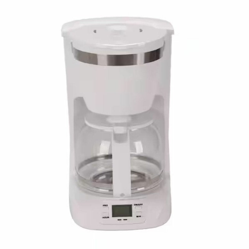 10-Cup Digital Coffee Maker - Programmable Drip Coffee Machine, White