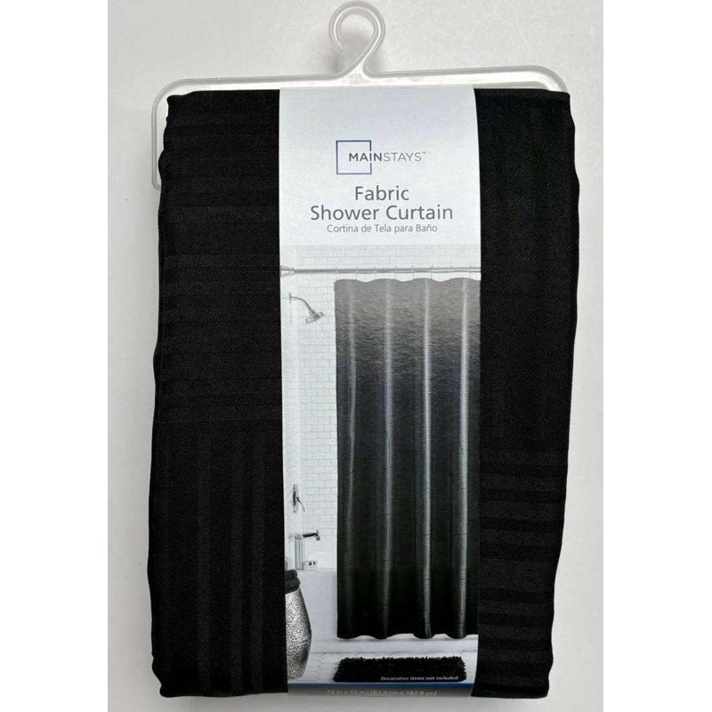 Shower Curtain - Black Mosaic Polyester 72x72 Inches - Bathroom Decor - Variation of THIS Listing