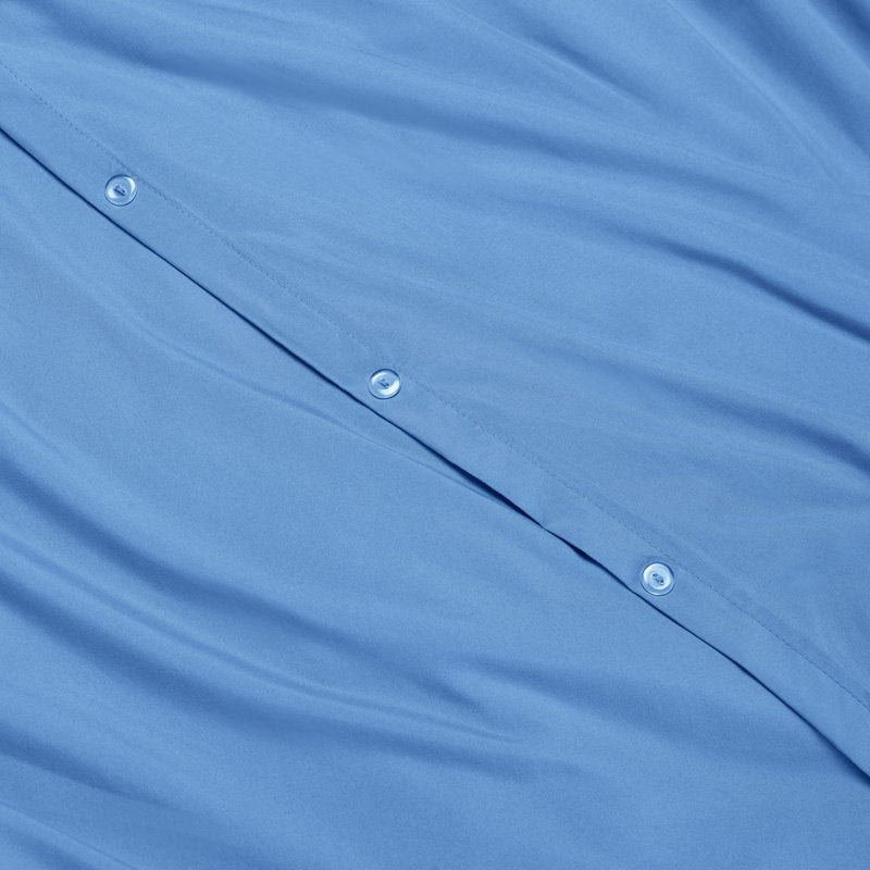 Hearth & Harbor King Blue Duvet Cover Set - Ultra Soft Microfiber Bedding